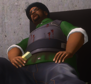 Big Smoke after the shootout in End of the Line in the Definitive Edition.