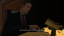 Mike Toreno talking to someone on a CB radio in his ranch.