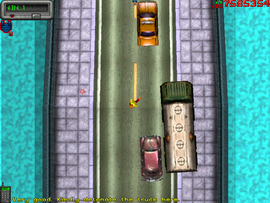Parking the Tanker in the middle of the bridge and activating the explosives.