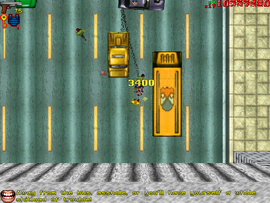 Killing the driver after he confronts the protagonist with a pistol.