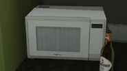 A ThriftEX microwave oven.
