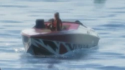 A Cigarette 38' Top Gun-inspired boat in the  in an 