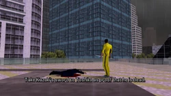 Take Kazuki's sword to Toshiko as proof that he is dead.