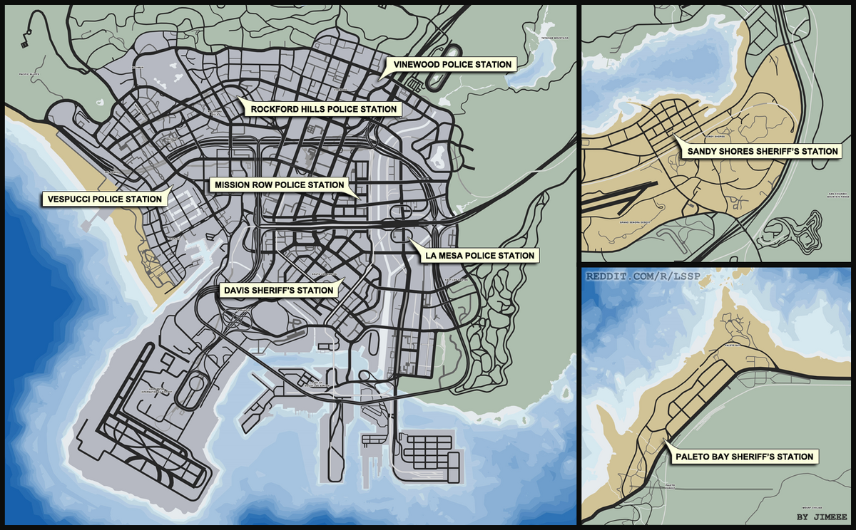 GTA V map compared to the actual los angeles. : r/GrandTheftAutoV