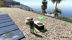 Place a gas canister on the second air conditioning unit