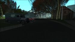 Parking area.