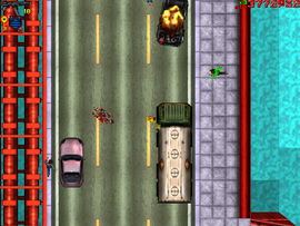 After killing the truck driver, the protagonist steals the Tanker.