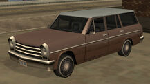 Grand Theft Auto: San Andreas, without roof rack (Rear quarter view, with roof rack).