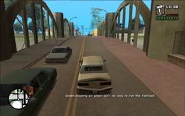 A little further down the way, Sweet tells CJ that his girl has a sister and asks him if he'd like to get her number.