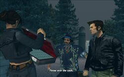 Catalina opens the briefcase she is given to see all money that she had requested there.