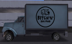 A Yankee sporting the Bitch’n’ Dog Food logo in GTA III.