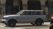 Early version of the first generation Baller seen during the first GTA V trailer, featuring 6-spoke rims and different side vents.