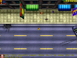 Tommy sees Sonetti's lawyer leaving a building nearby and tells the protagonist to follow him.