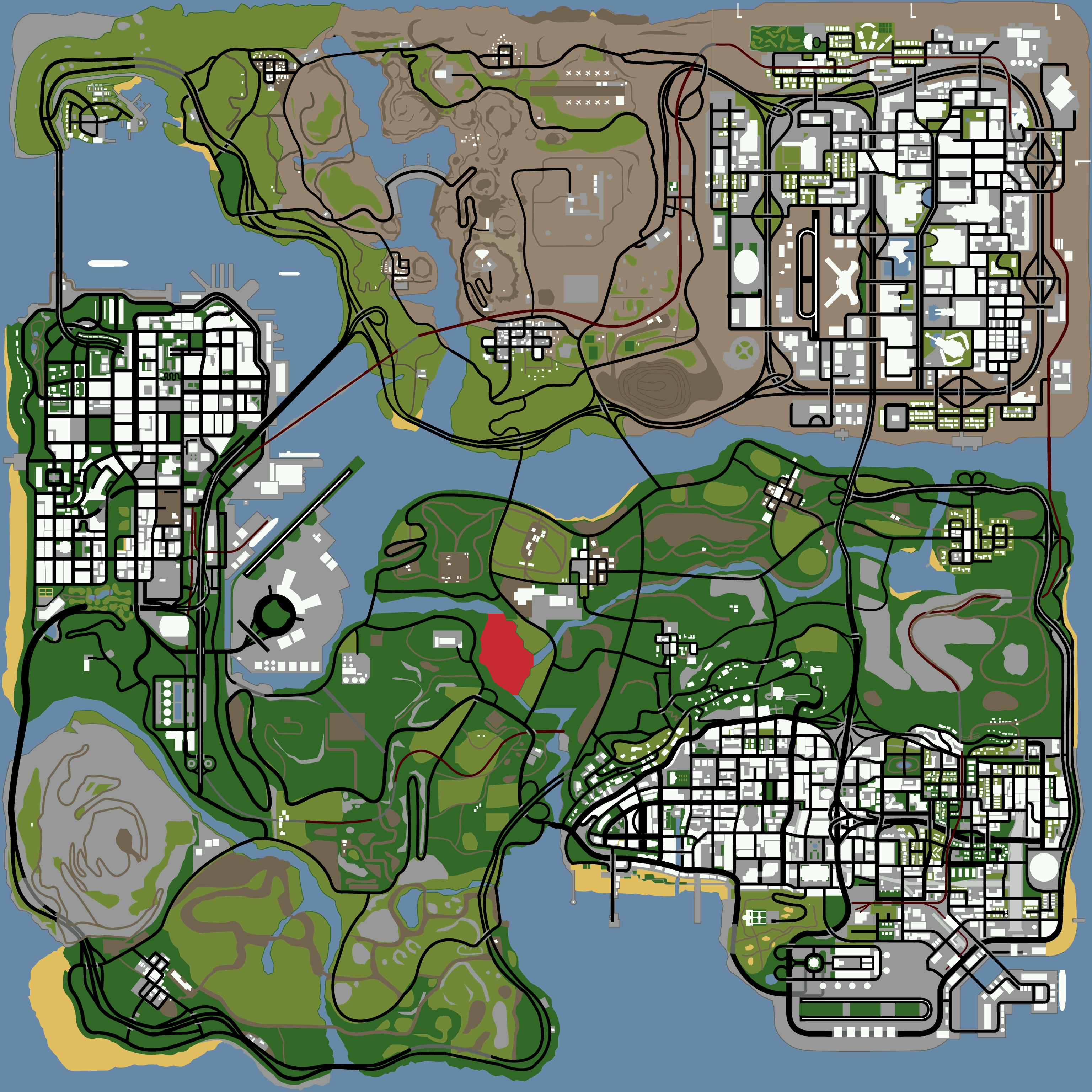 Steam Workshop::[INFMAP] Full GTA 5 Map with water