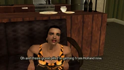 "Oh and these great pills I'm getting from Holland now. Pure as hell! I feel great. No, I don't."