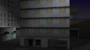 The abandoned apartment complex during Grand Theft Auto: Vice City.