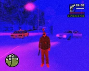 CJ using the thermal vision