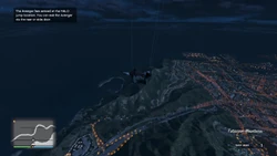 The Avenger has arrived on the HALO jump location. The player can exit the Avenger via the rear or side door.