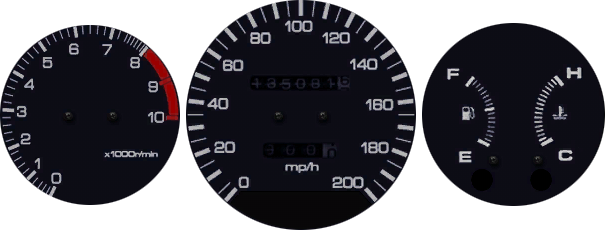 318 swinger tachometer rpm displays