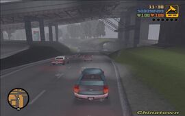 DeadSkunkInTheTrunk-GTAIII-SS4.jpg (118 KB) Claude on his way to Greasy Joe's to pick up the car.