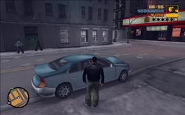 PumpActionPimp-GTAIII-SS6.jpg (145 KB) Claude going back to his car.