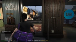 Deliver the outfits to the Salvage Yard