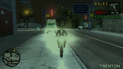 Chased down by the Triads in their Triad Fish Vans.