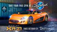 Lucky Wheel Advertisement.