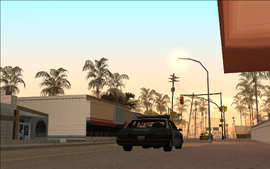 CJ and the officers take off on a stroll around Los Santos...