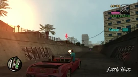 The Vance brothers drive through the Little Haiti Storm Drain, where more Cholos are ambushing them.