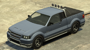 A Contender with spotlights in Grand Theft Auto IV. (Rear quarter view)