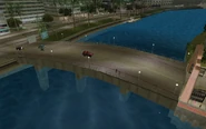 The bridge's second entrance in Little Havana, Vice City Mainland.