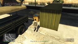 Take a photo of the blueprints using the Snapmatic app on your phone and send it to Charlie.