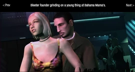 The unnamed Bleeter founder partying at Bahama Mamas.