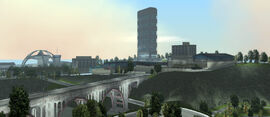 The hills of Pike Creek as seen in Grand Theft Auto III.