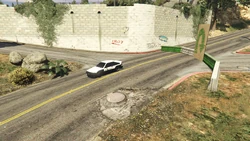 Turning onto Baytree Canyon Road