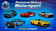 Premium Deluxe Motorsport stock.
