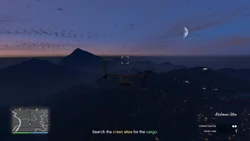 Search the crash sites for the cargo.