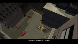 RatRace-GTACW-SS6.jpg (121 KB) Eventually Kenny will get to an alleyway, where the Cavalcade FXT crashes and Huang and Kenny bail.
