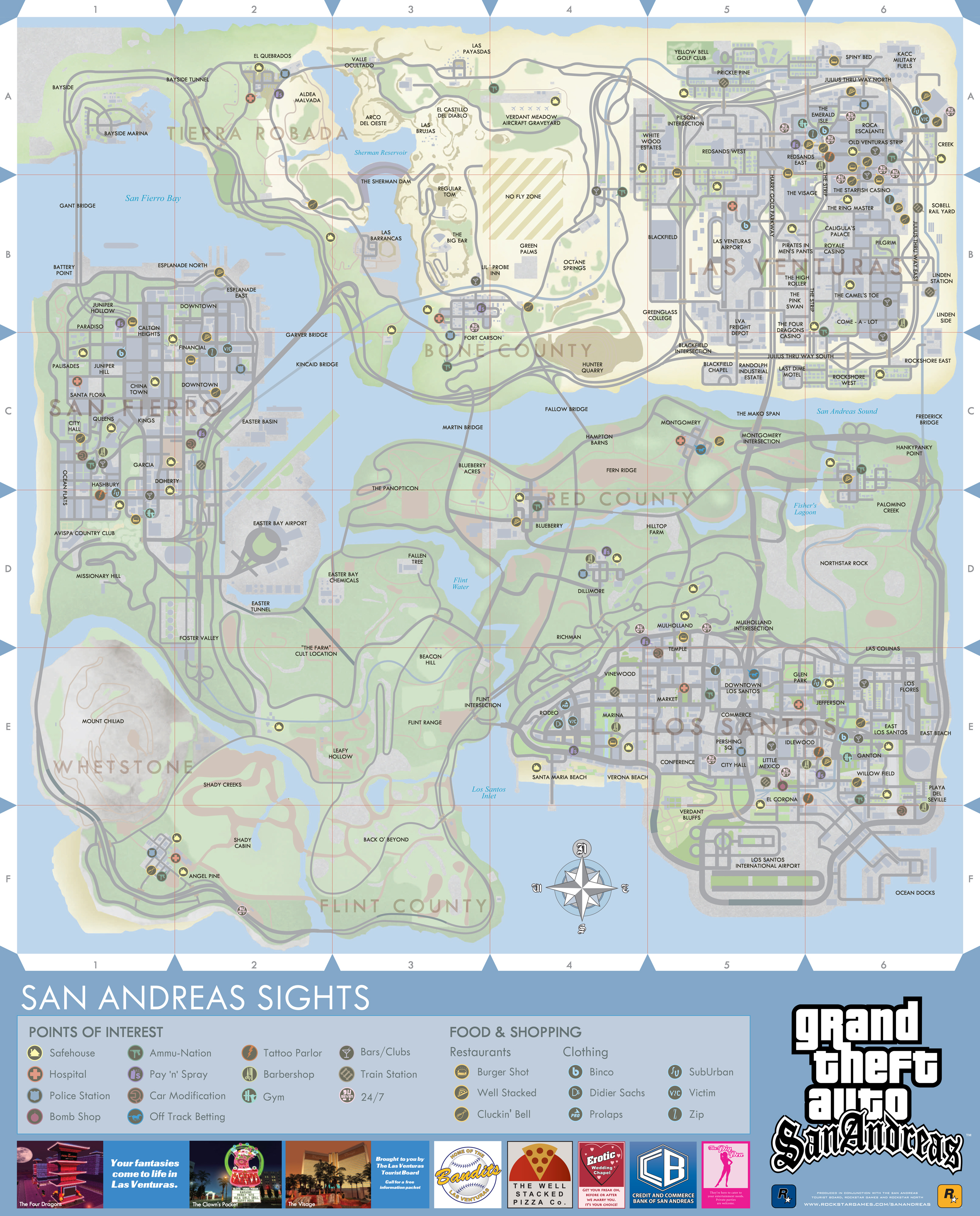 gta san andreas weapons maps