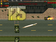 The Military in GTA 2 attacking the player on a six star wanted level.