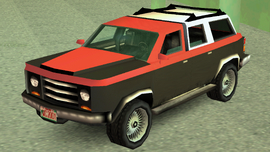 The Sharks' gang car in Grand Theft Auto: Vice City Stories, the Gang Rancher.