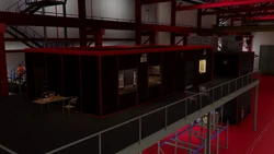 Left section of the hangar.