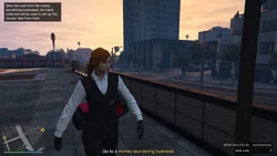 Go to a money laundering business