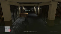 Wait for the malware to upload.