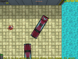 Deever tells the protagonist to deliver the drugs to the garage in Banana Grove.