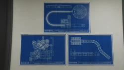 Copies of the blueprints for 