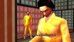 Toshiko says she knows, implying she saw it from the window.