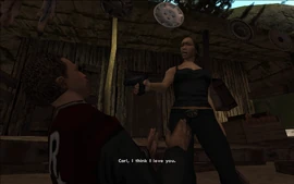 FirstBase-GTASA-SS30.png (1.36 MB) Catalina finally puts the gun down and tells Carl that she loves him.