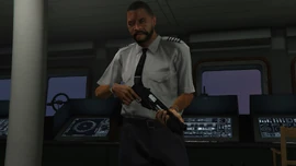 The captain at the bridge.